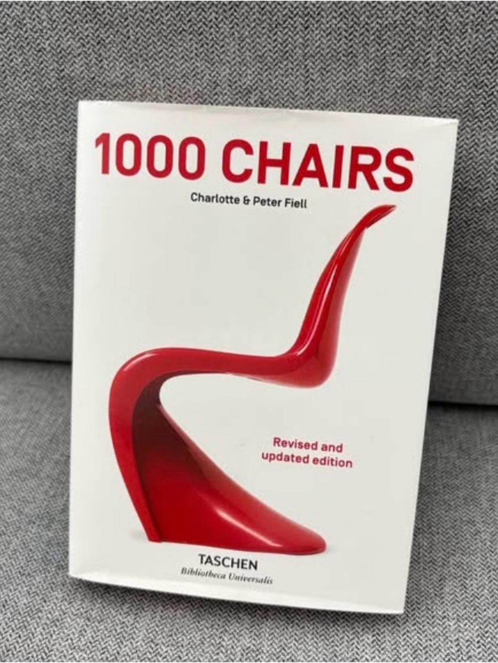 Taschen 1000 CHAIRS Book with Red Chair Cover